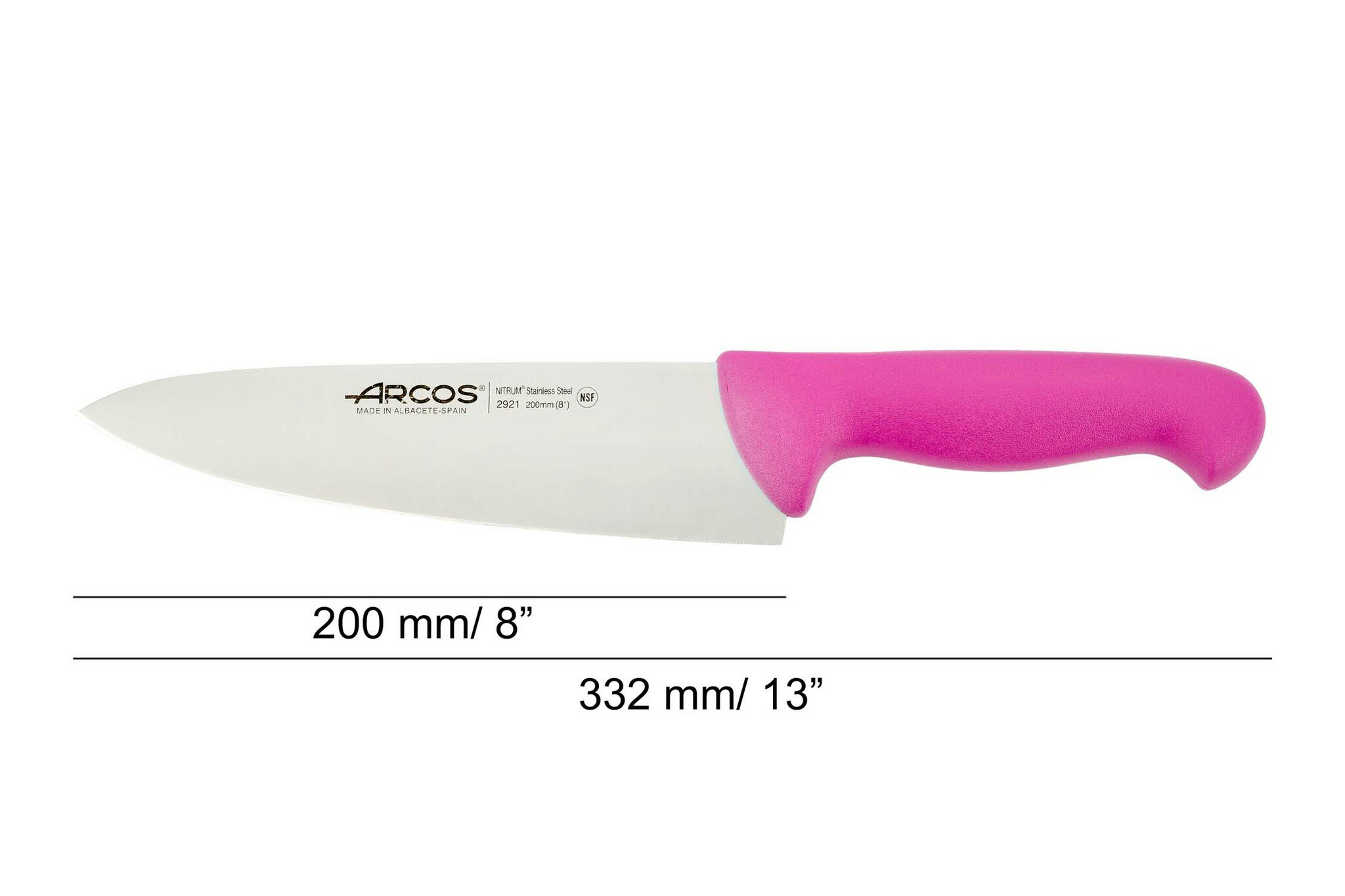 Arcos 2900 Kockkniv 20 cm Lila HACCP-godkänd