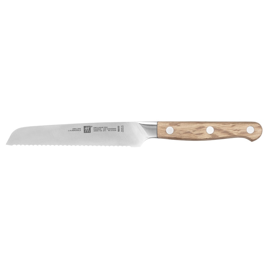 Zwilling Pro wood serrated utility knife 13cm