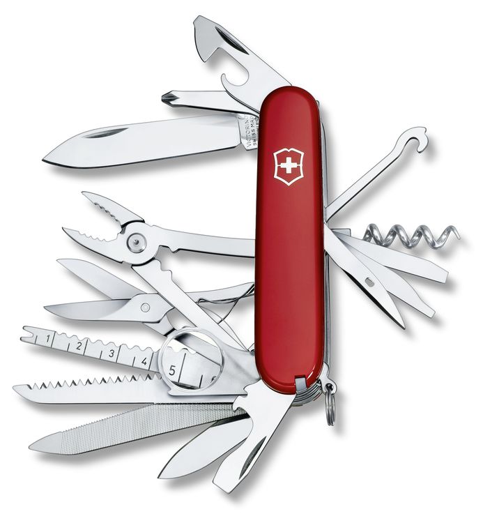 Victorinox pocket knife SwissChamp red Original Swiss Army, 91 mm