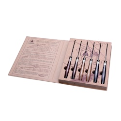Laguiole bbq knives 6-pack mixed