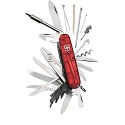 Victorinox CyberTool L pocket knife red transparent