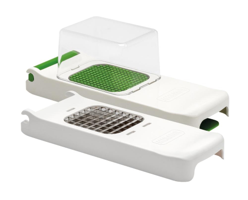 Alligator Onion cutter with collector 2 pc white/green