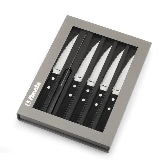 Amefa Pizza Noir Grillknivar 6-pk svart