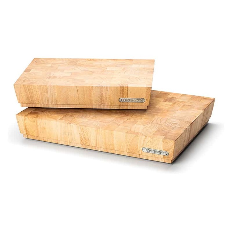 Continent cutting board rubber wood end wood