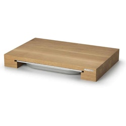Continent cutting board oak with tray