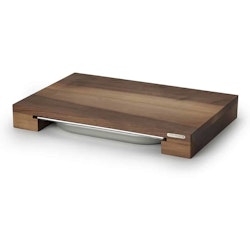 Continent cutting board walnut with tray