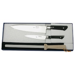 MAC Pro knife set with whetstone