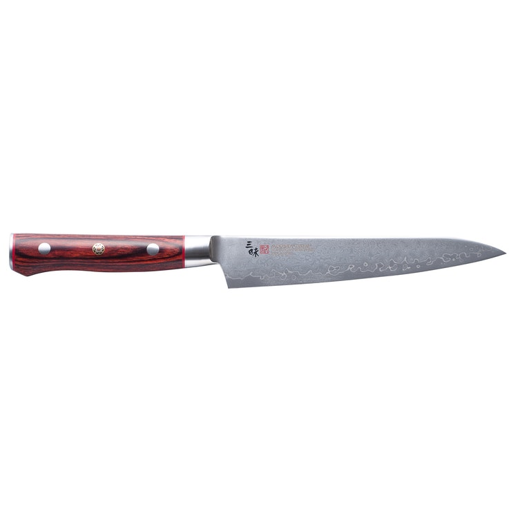 Mcusta Zanmai Damaskus Flame utility knife 15 cm