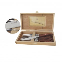 Laguiole bbq knife 6-pack Brown