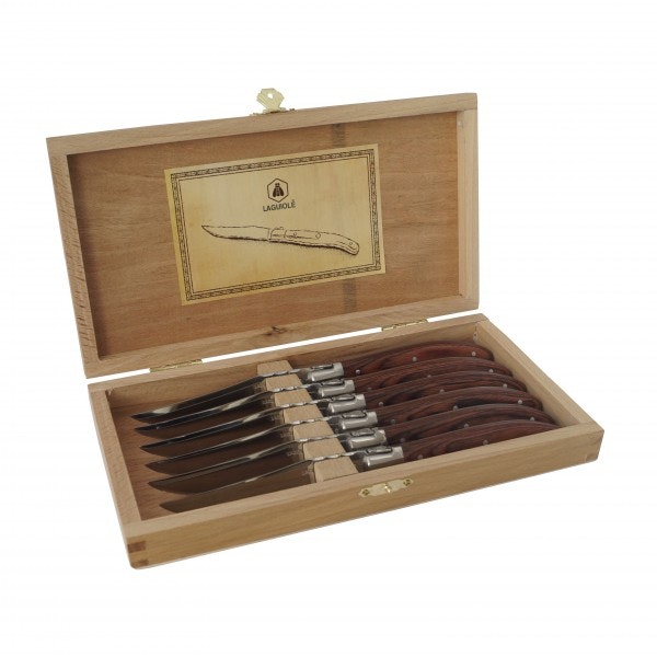 Laguiole bbq knife 6-pack Brown