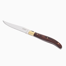 Laguiole Heritage Grillknivar 6-pack - Pakkaträ & Mässingbolster