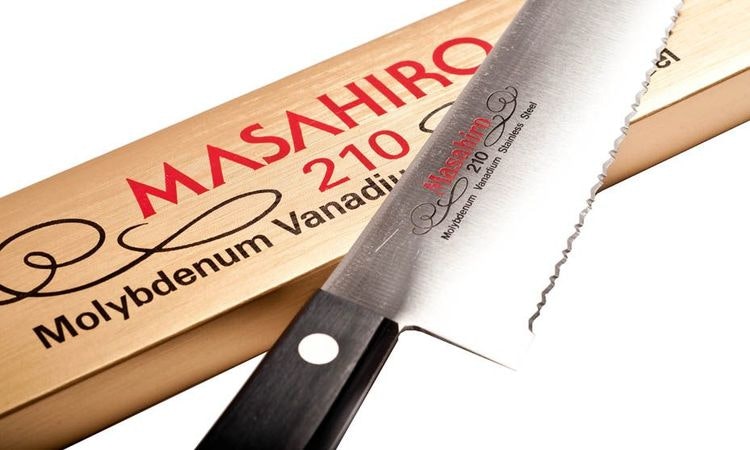 Masahiro MV Brödkniv / Tandad Kockkniv 21 cm