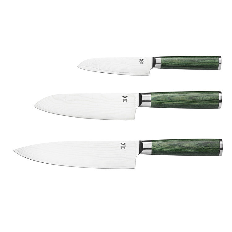 Øyo Emerald knife set 3 parts