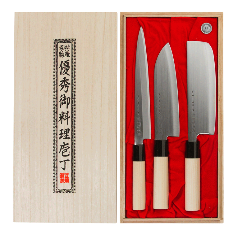 Satake Houcho knife set 3 knives