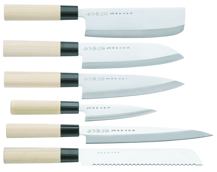 Satake Houcho knife set 6 parts