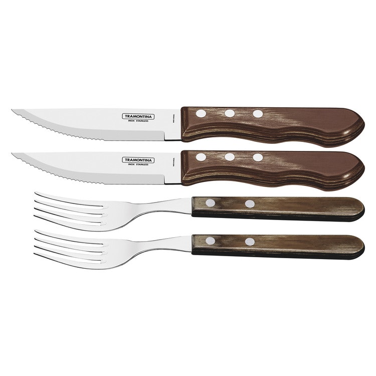 Tramontina Churrasco barbecue cutlery jumbo 4 pieces