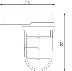 Marin Gallerlampa krom 2430B