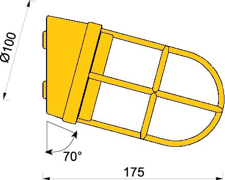 Gallerlampa krom 2297