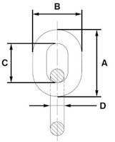 Dekorkedja,Dekorkätting 99612 svart 13:-/meter