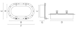 Fartygsventil oval 4.70 krom