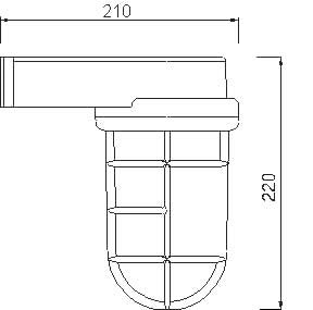 Vägglampa 2430B Kustboden.se