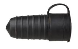 Uttag gummi svart  29:-
