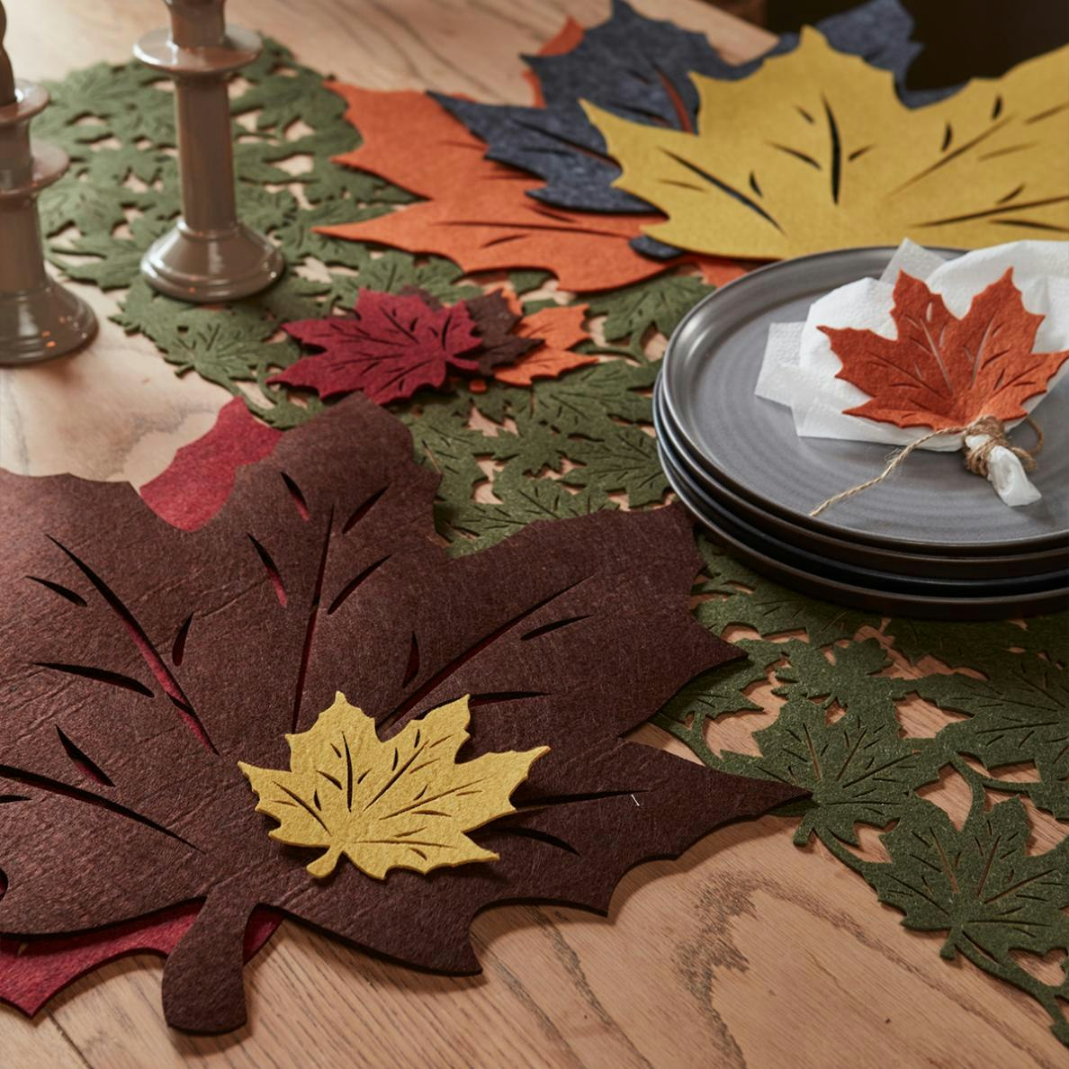 Noble house Vanja 4 st gula glasunderlägg/coasters