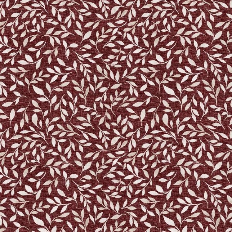 Little leaf röd multibandskappa metervara Redlunds textil