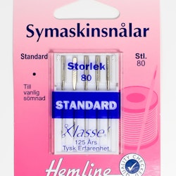 Symaskinsnålar Standard. Stl 80.