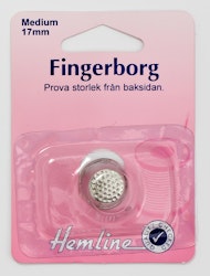 Fingerborg i metall. Stl M 17 mm.