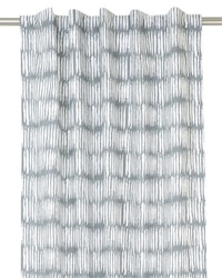 Vintage ett grått och vitt gardinset med dolda hällor i 100% bomull från Svanefors, mått 2 x 140 x 240 cm.