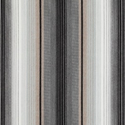 Helena svart en markisväv/uteväv i svart med vita, beige och grå ränder i bredd 130 cm i garnfärgad akryl