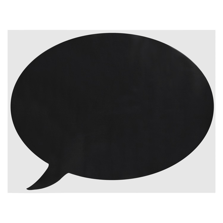 Wallsticker Memo en oval svart pratbubbla med krita från Modern house, mått oval 1 x 52 x 40 cm.