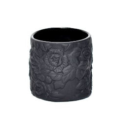 Blomkruka Cylinder black rose från Cult design i svart. Dia. 7,5 cm. H. 7,5 cm.