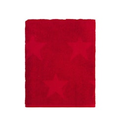 Nova star ett rött badlakan i 100% bomull från Noble house, mått 70 x 130 cm.