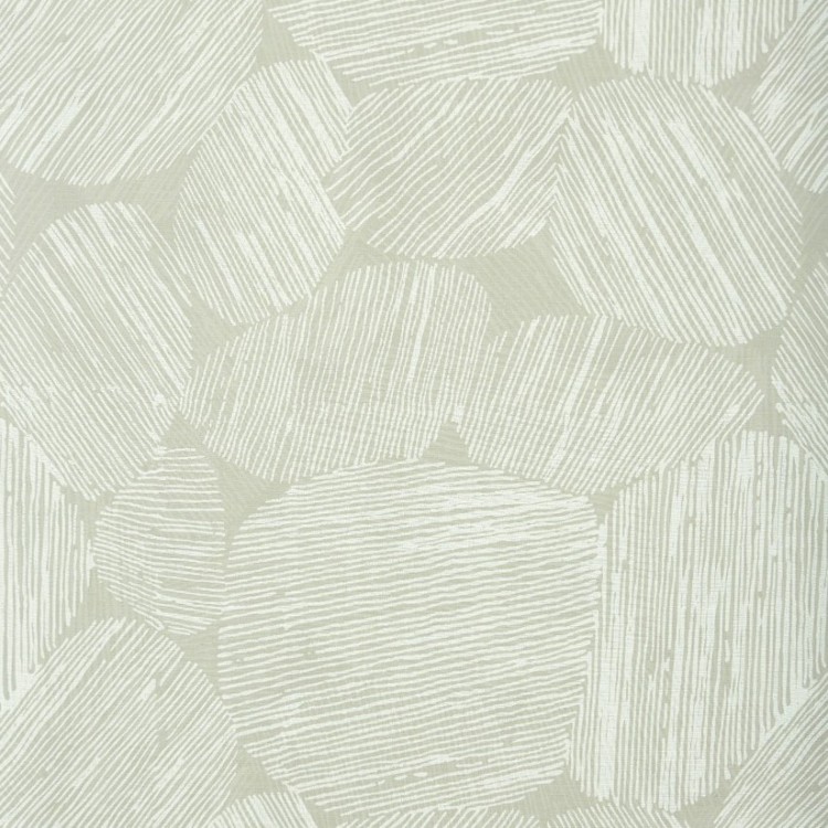 Storm ett gardinset i off-white med ett linnefärgat mönster och multiband från Boel & Jan, 2 x 140 x 240 cm.