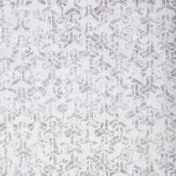 Graphic ett gardinset med multiband från Boel & Jan. Färg: Vit med ett grått mönster.