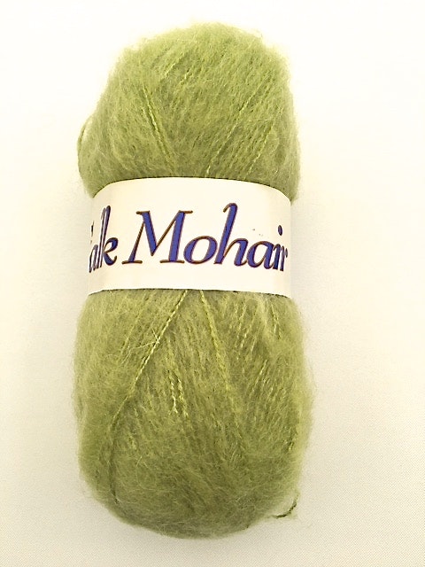Falk mohair från Falk garn 50 gr. Färg: Grön.
