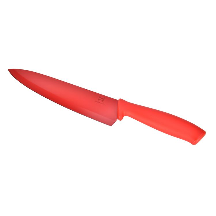 Kockkniv Sam med Teflonbehandlat blad från Modern house. Färg: Röd.