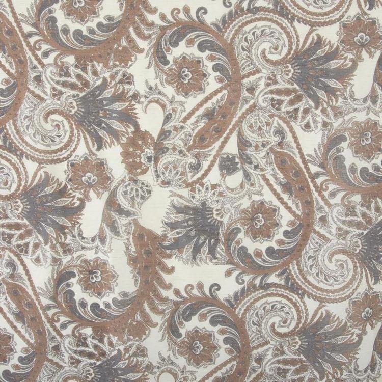Zara ett gardinset off-white, brunt och grått med multiband i 5% linne och  95% polyester, mått 2 x 140 x 240 cm. - Roomoutlet.se - Textilier och  inredning i Karlstad