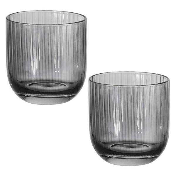 Online miniglas i färgen asphalt i 2 pack från Cult design, 17 cl.