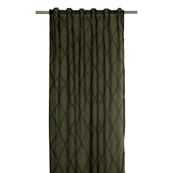 Cross ett grönt och svart gardinset med multiband från Svanefors, mått 2 x 140 x 236 cm.