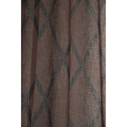 Cross ett rostfärgat och svart gardinset med multiband från Svanefors, mått 2 x 140 x 236 cm.