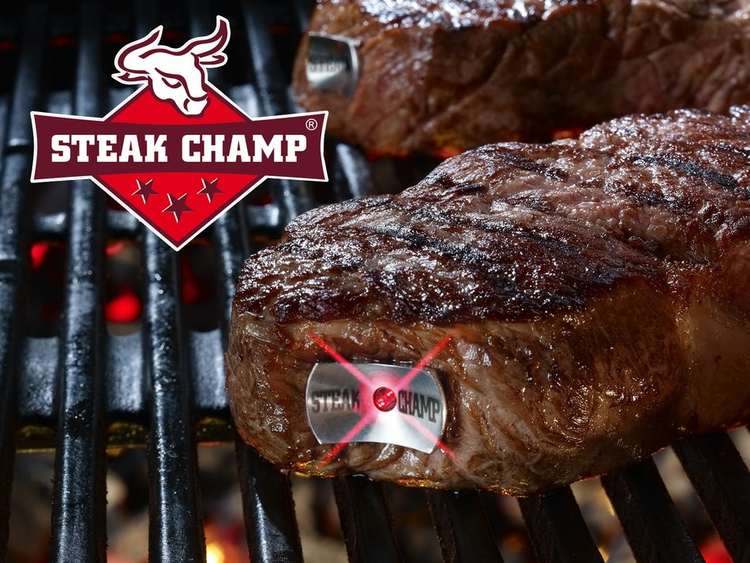 SteakChamp 3 color stek/köttermometer för den perfekta köttbiten. Färg: Metall.