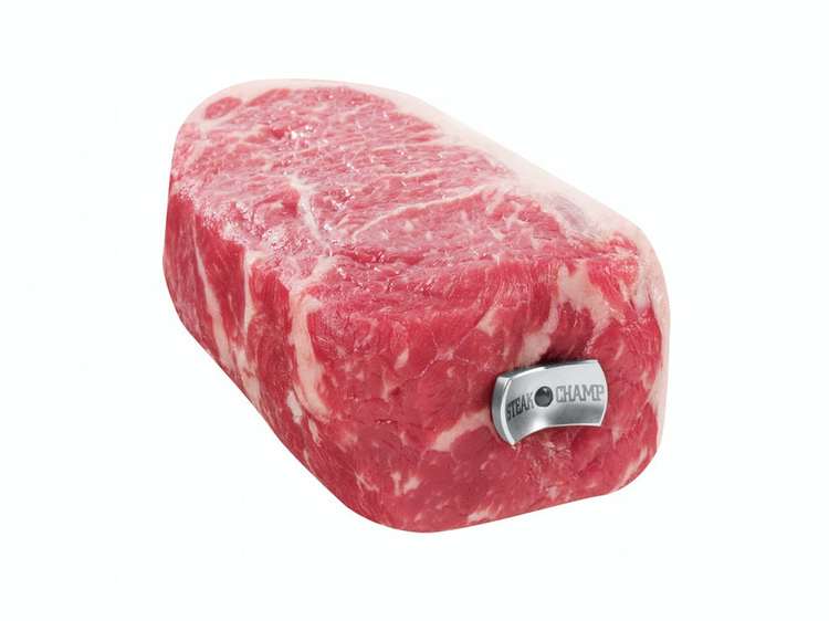 SteakChamp 3 color stek/köttermometer för den perfekta köttbiten. Färg: Metall.