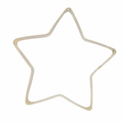 Gold Stjärna en pepparkaksmått/form från Modern house. Färg: Guld.