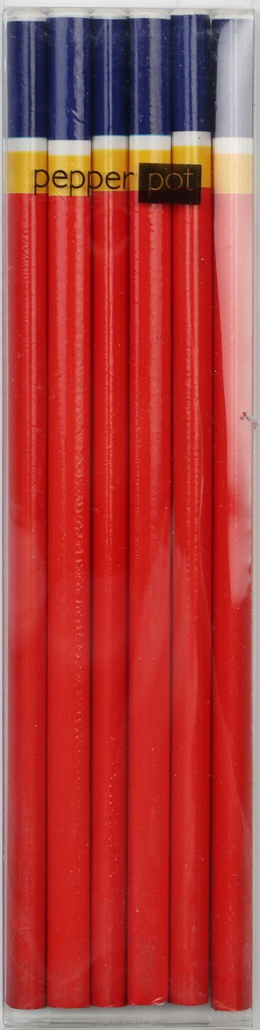 Pennset med 6 röda blyertspennor från Hedlundgruppen.