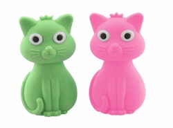 Katter ett 2 pack med ett grönt och ett rosa suddgummi från Hedlundgruppen.