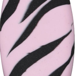 Zebra ett rosa och svartrandigt suddgummi från Hedlundgruppen.