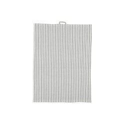 Stripe en grå och vitrandig kökshandduk i 100% bomull i 2 pack från Noble house, mått 2 x 45 x 65 cm.